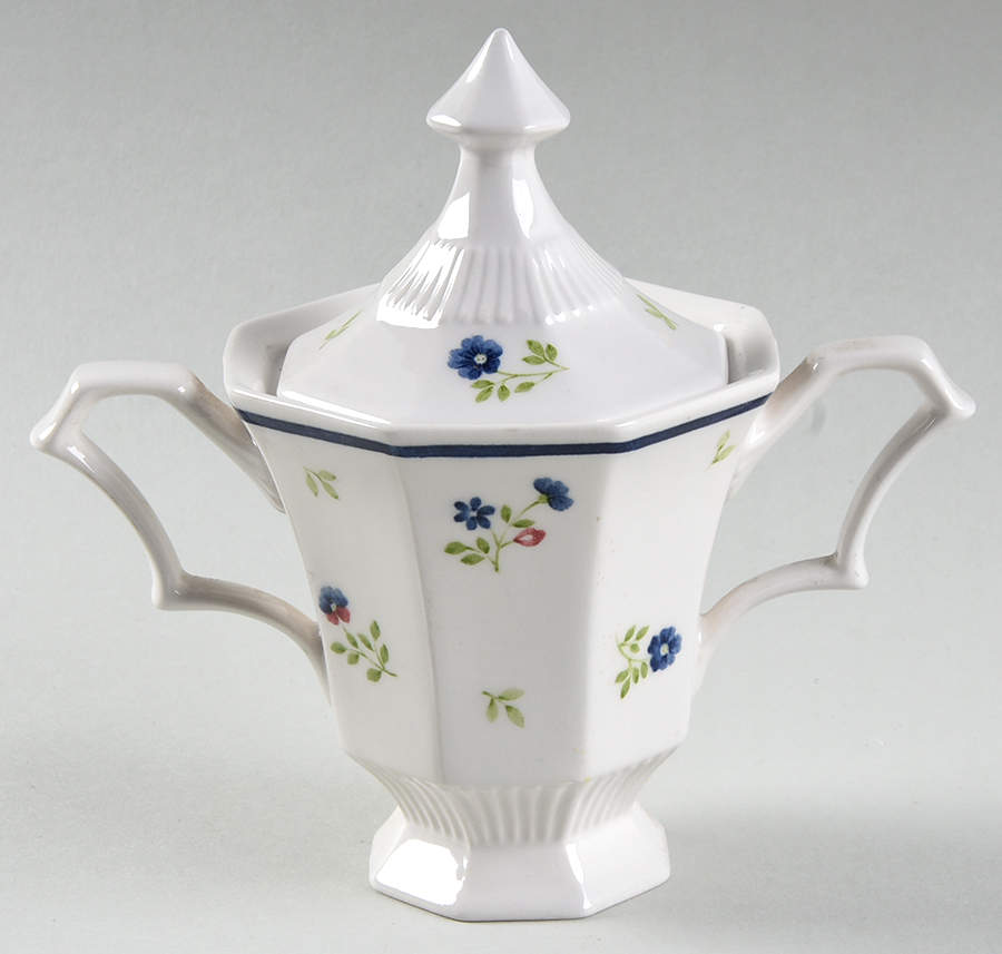 Homespun Sugar Bowl & Lid by Nikko-1