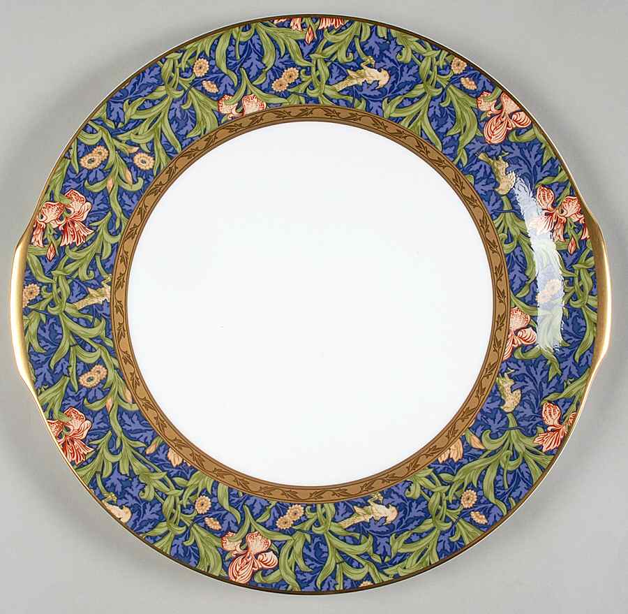 Iris Handled Cake Plate by Nikko-1