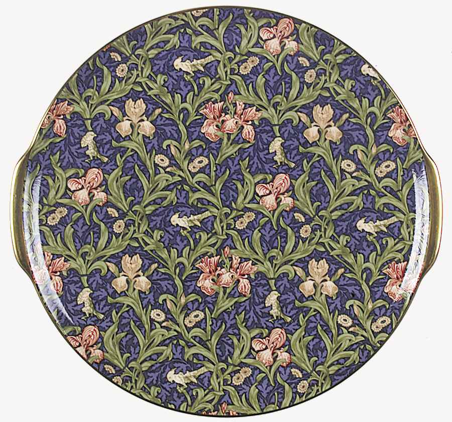 Iris Handled Cake Plate by Nikko-1