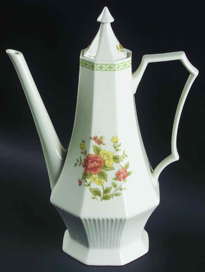 Jasmine Coffee Pot & Lid by Nikko-1