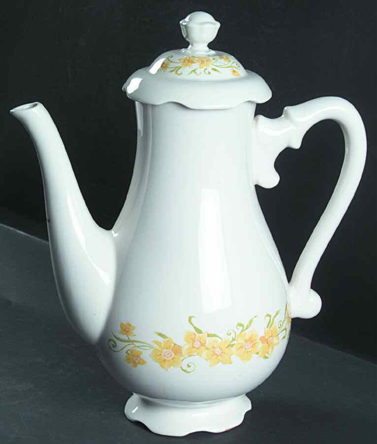 Jonquil Coffee Pot & Lid by Nikko-1