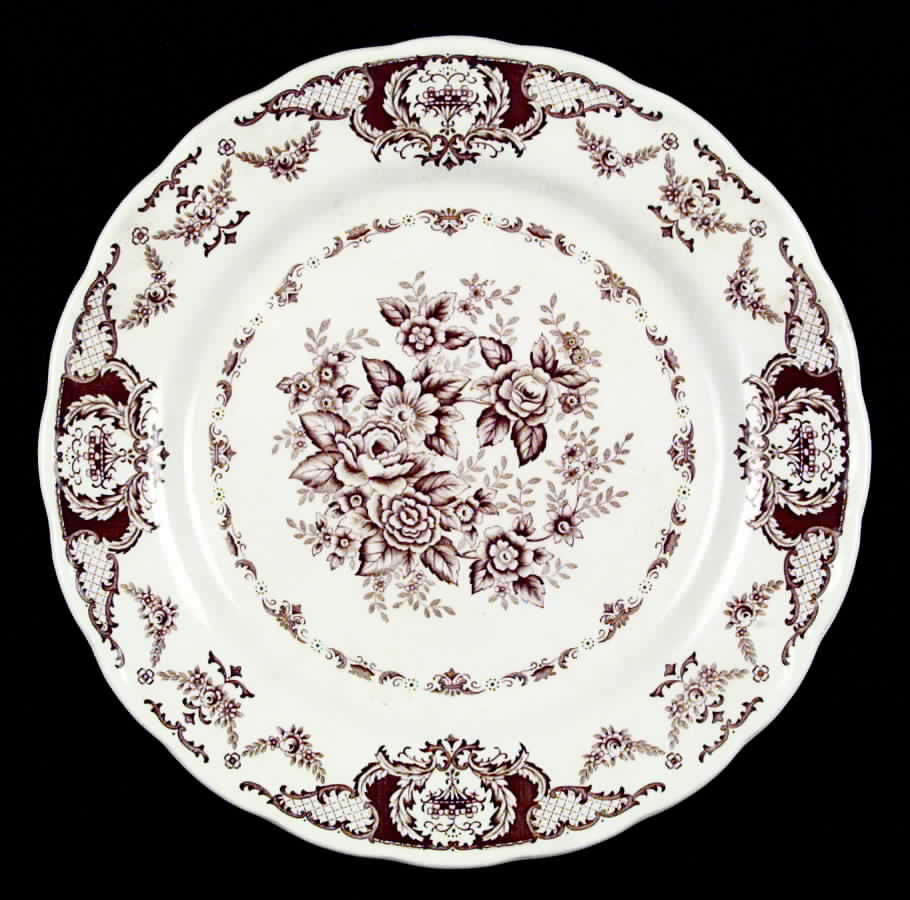 Windsor Brown Multicolor 12" Chop Plate (Round Platter) by Nikko-1