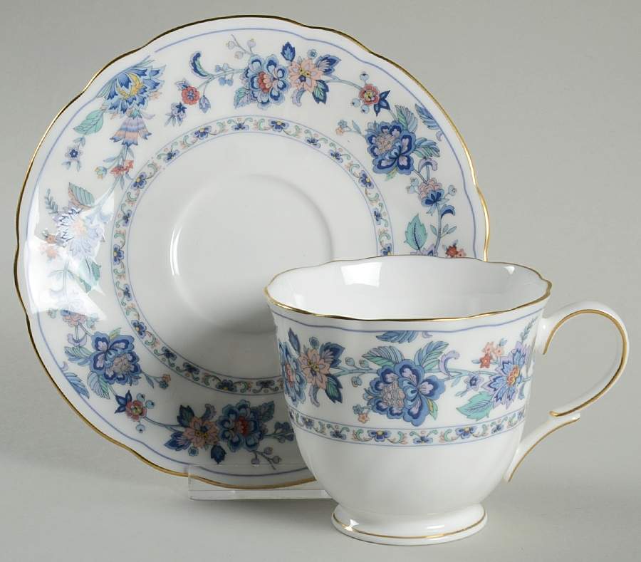 Mandarin Footed Cup & Saucer Set by Nikko-1