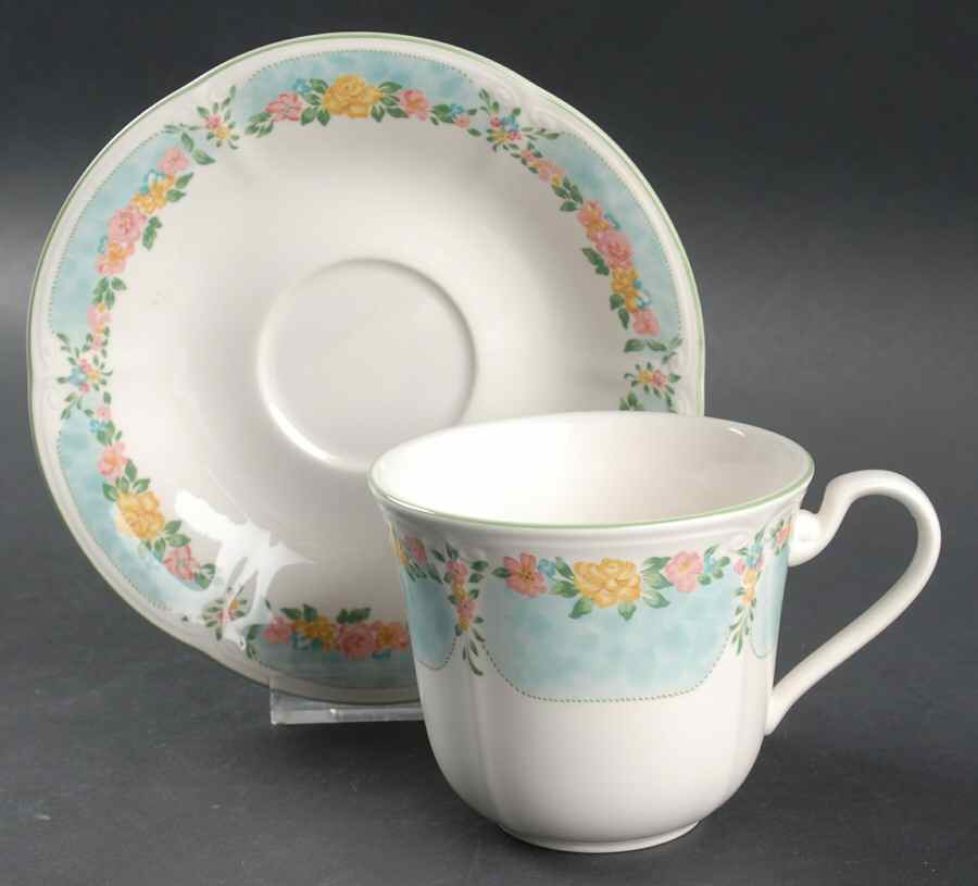Mayfair (9501, Fine Tableware) Flat Cup & Saucer Set by Nikko-1