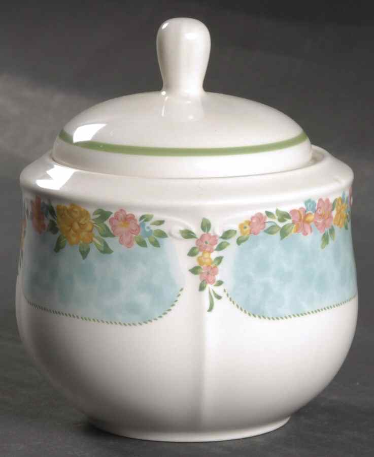 Mayfair (9501, Fine Tableware) Sugar Bowl & Lid by Nikko-1