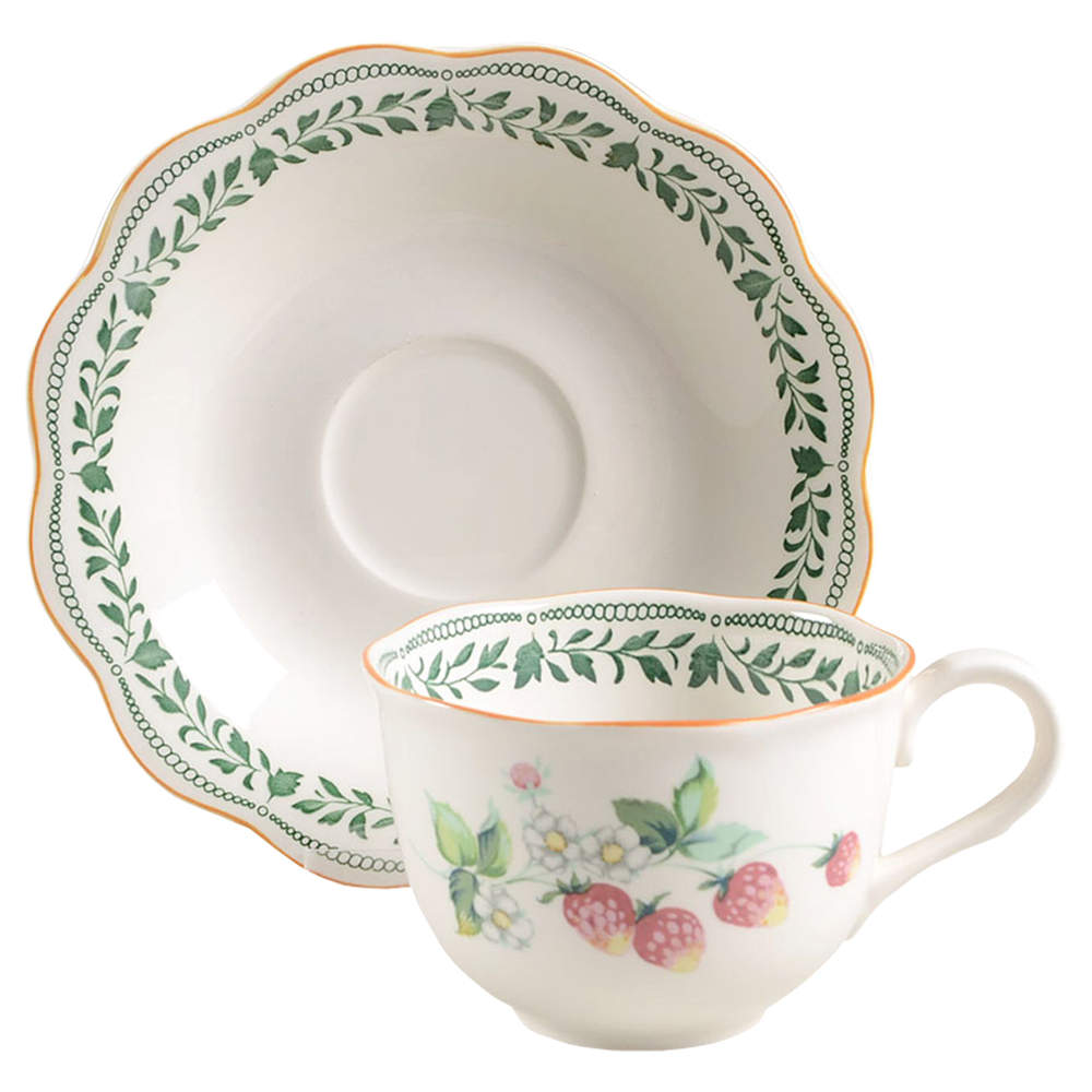 Medley Flat Cup & Saucer Set by Nikko-1