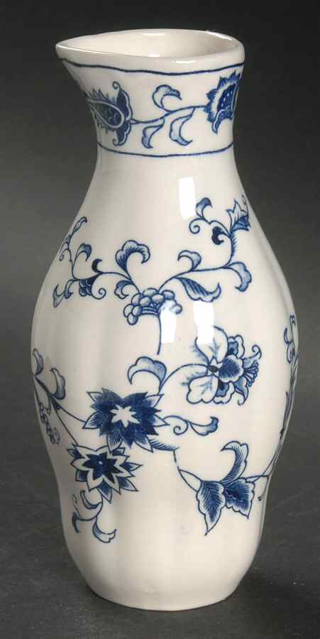 Ming Tree Blue (Double Phoenix Backstamp) Open Oil Bottle/Jar by Nikko-1