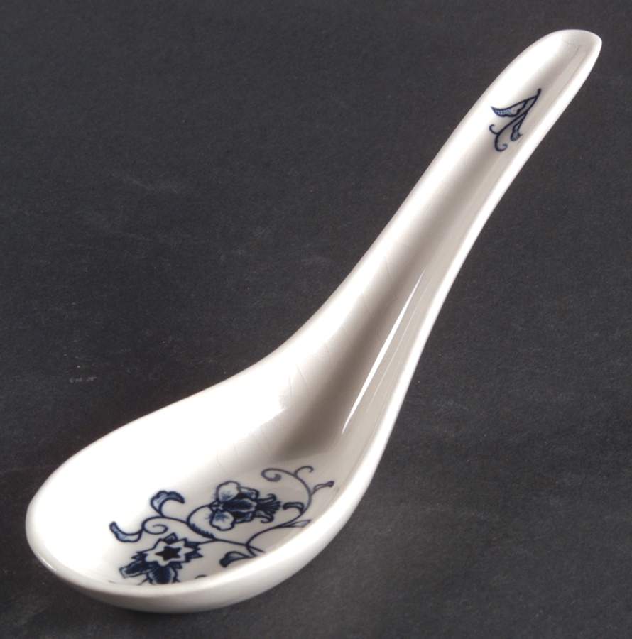 Ming Tree Blue (Double Phoenix Backstamp) Chinese Teaspoon by Nikko-1
