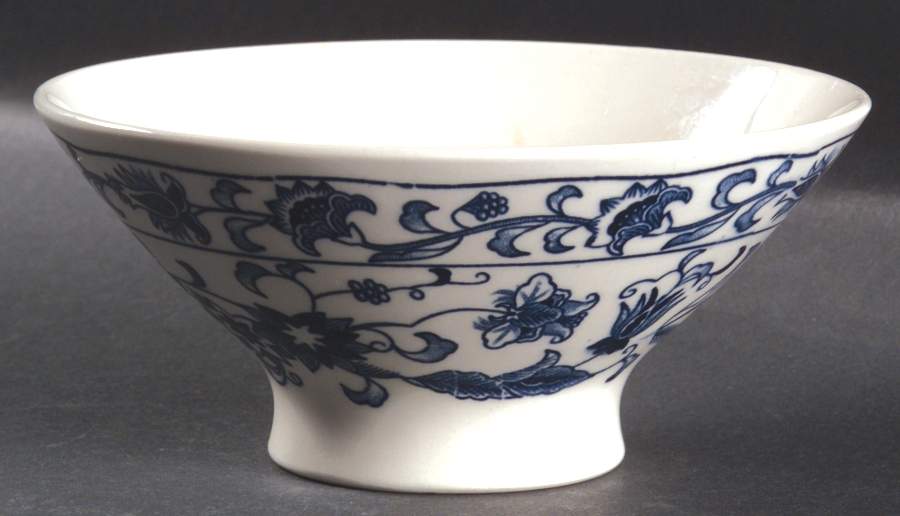 Ming Tree Blue (Double Phoenix Backstamp) Rice Bowl by Nikko-1
