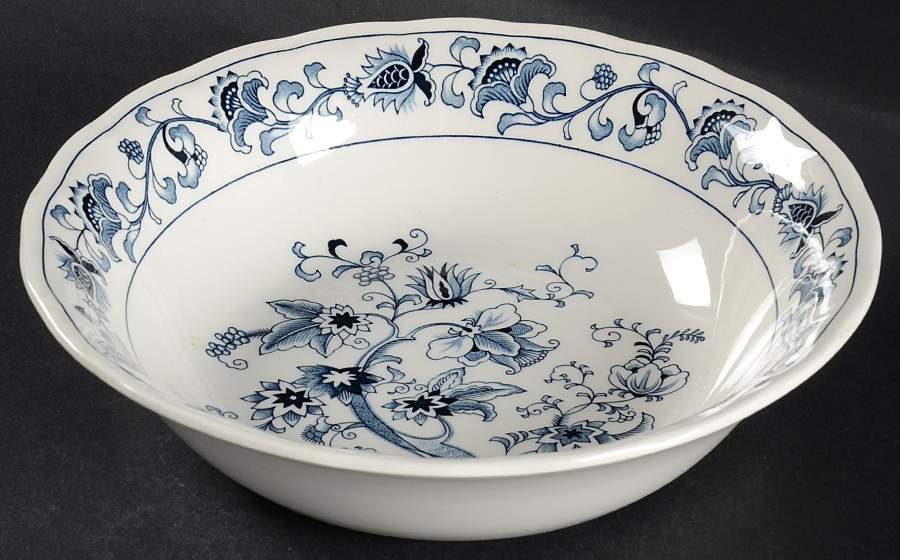 Ming Tree Blue (Double Phoenix Backstamp) 9" Round Vegetable Bowl by Nikko-1