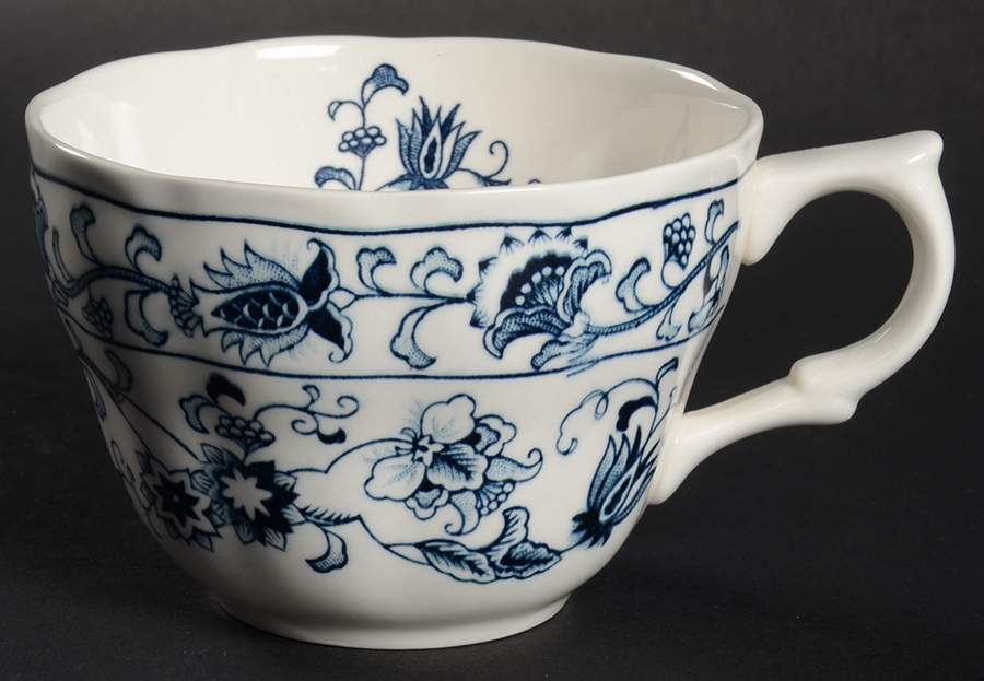 Ming Tree Blue (Double Phoenix Backstamp) Flat Cup by Nikko-1