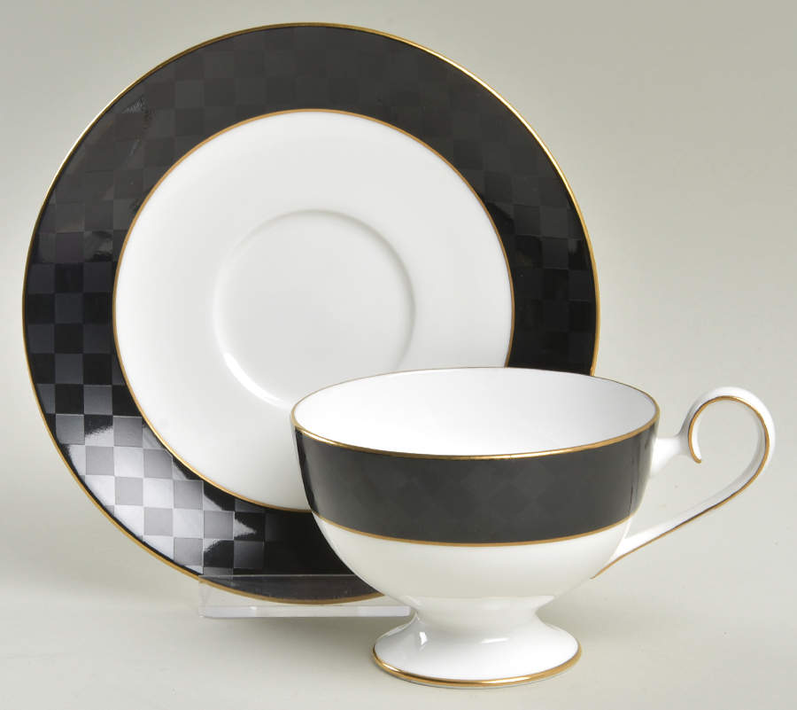 Mystique Footed Cup & Saucer Set by Nikko-1