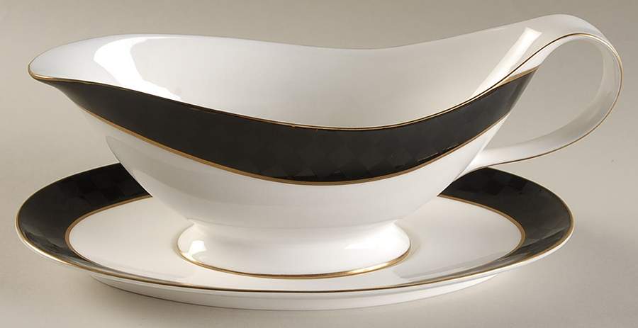 Mystique Gravy Boat & Underplate by Nikko-1