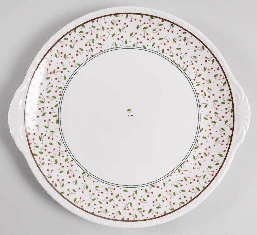New England Days Handled Chop Plate (Round Platter) by Nikko-1