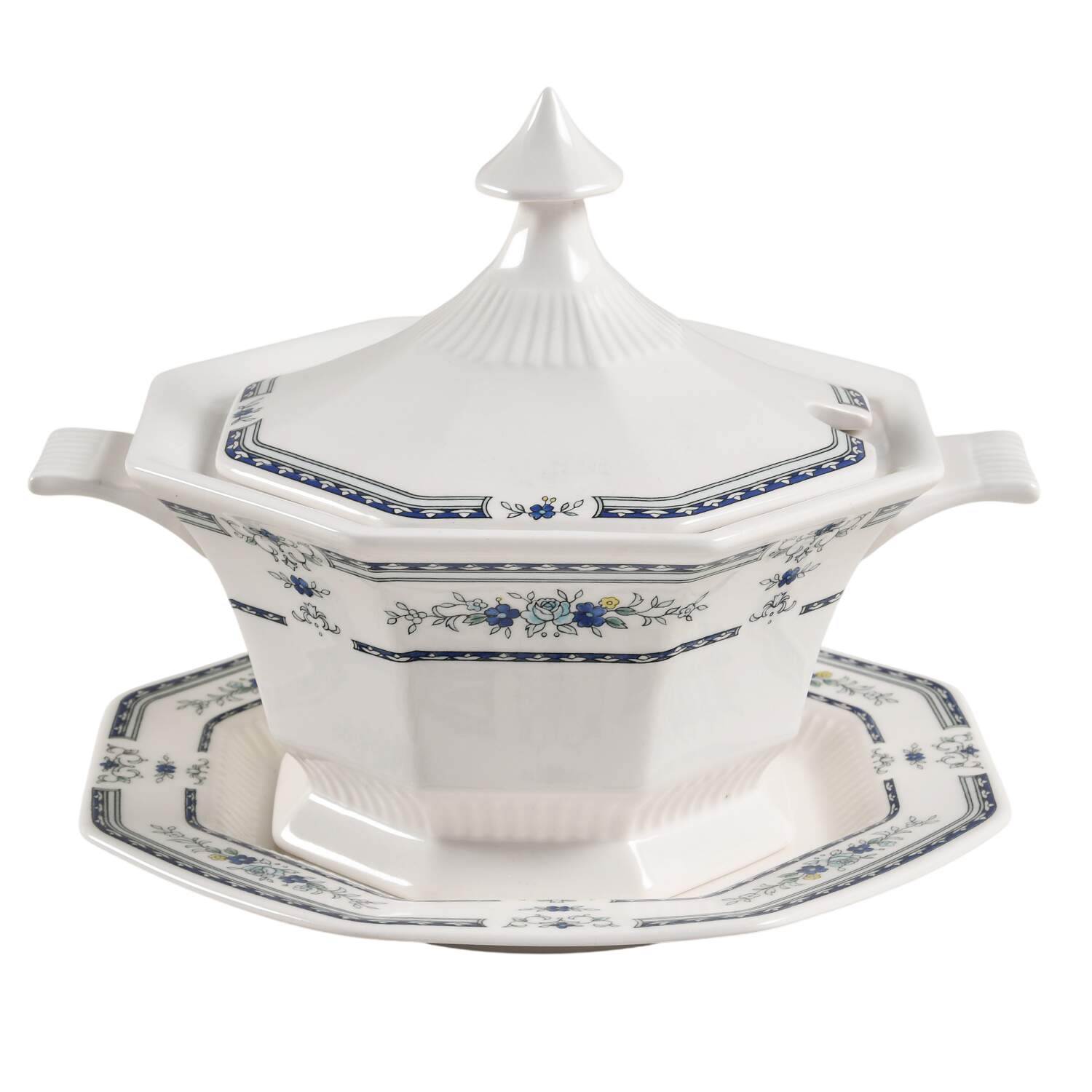 Newport Sauce Boat & Lid with Underplate by Nikko-1