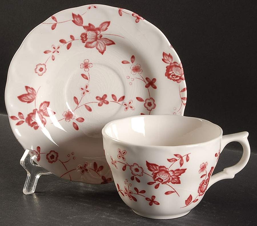 NIK1 Flat Cup & Saucer Set by Nikko-1
