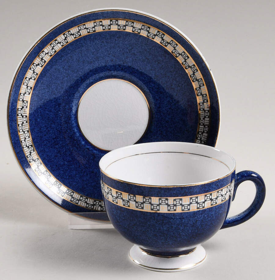 NIK27 Footed Cup & Saucer Set by Nikko-1