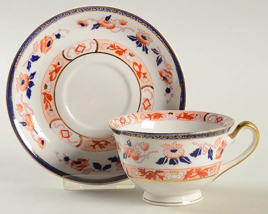NIK29 Footed Cup & Saucer Set by Nikko-1
