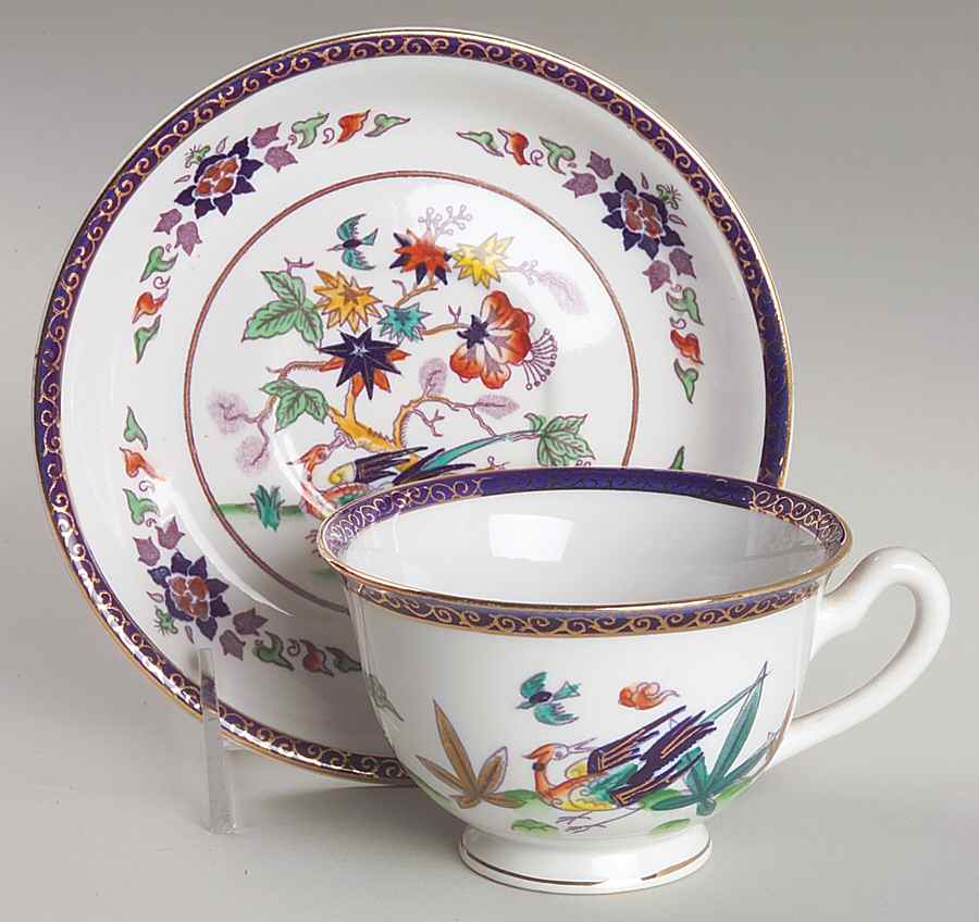 NIK9 Footed Cup & Saucer Set by Nikko-1