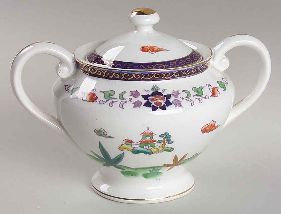 NIK9 Sugar Bowl & Lid by Nikko-1