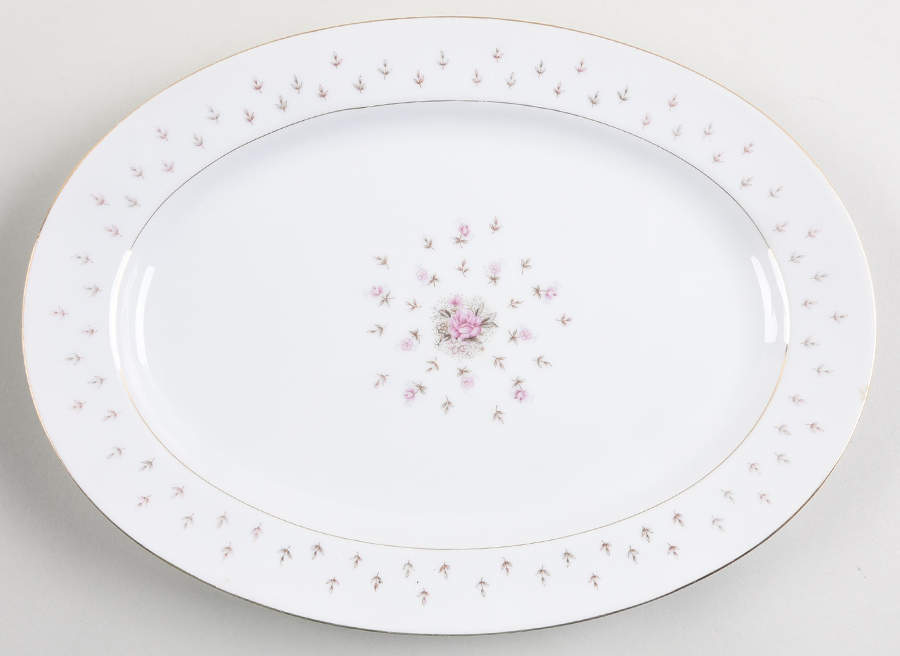 Normandy 12" Oval Serving Platter by Nikko-1