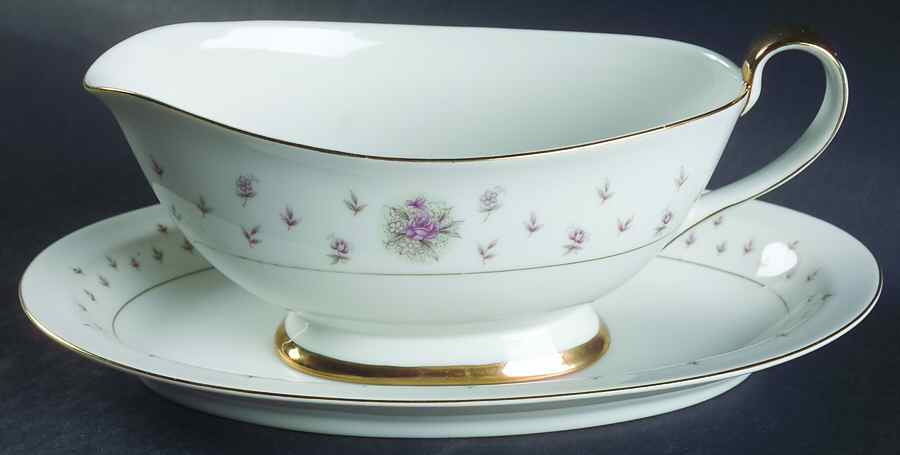 Normandy Gravy Boat & Underplate/Relish by Nikko-1