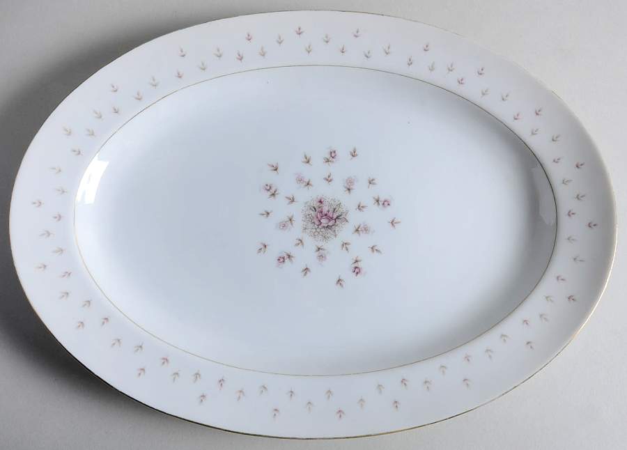 Normandy 14" Oval Serving Platter by Nikko-1