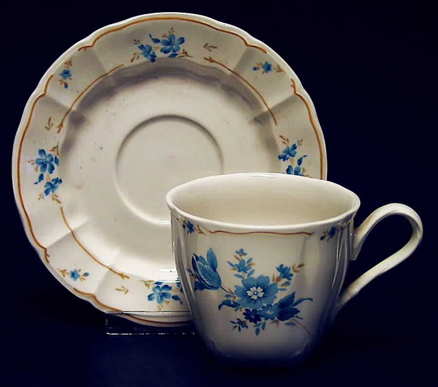 Nosegay Flat Cup & Saucer Set by Nikko-1