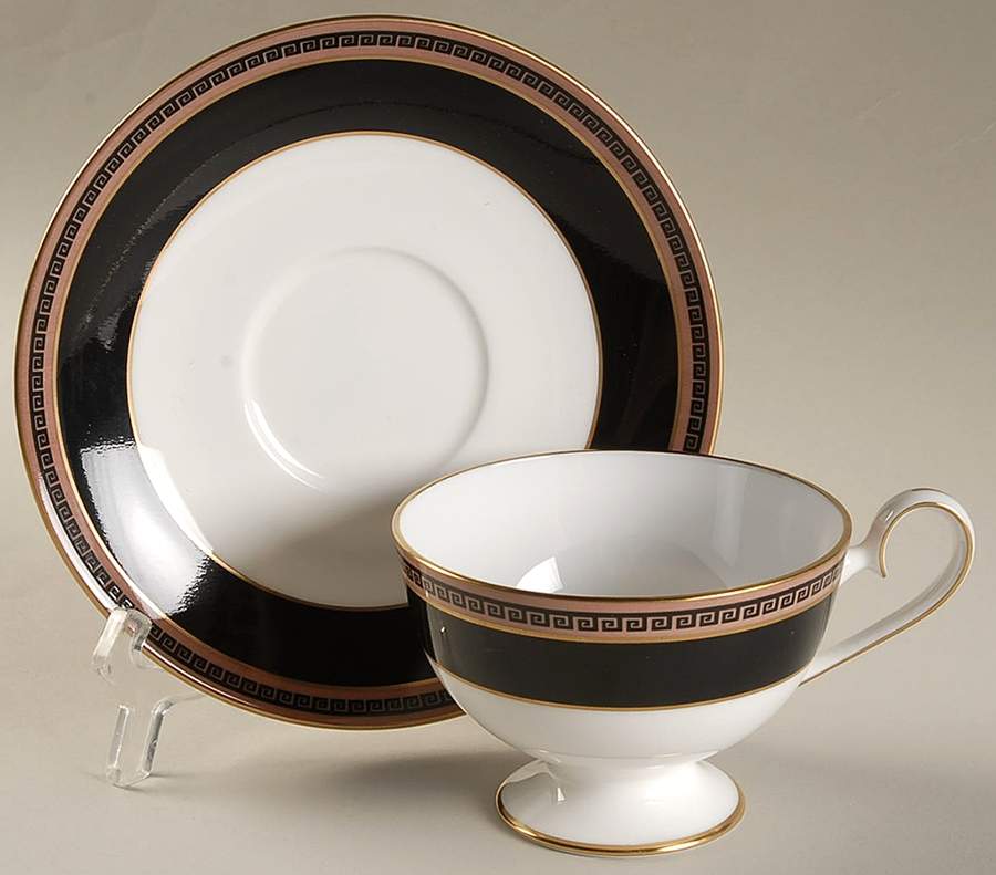 Olympus Footed Cup & Saucer Set by Nikko-1