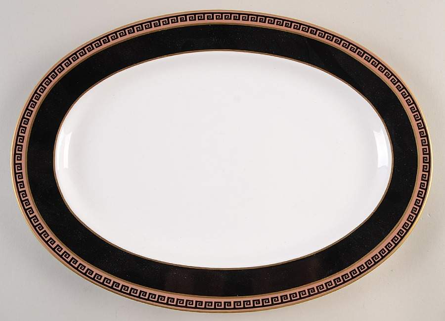 Olympus 14" Oval Serving Platter by Nikko-1