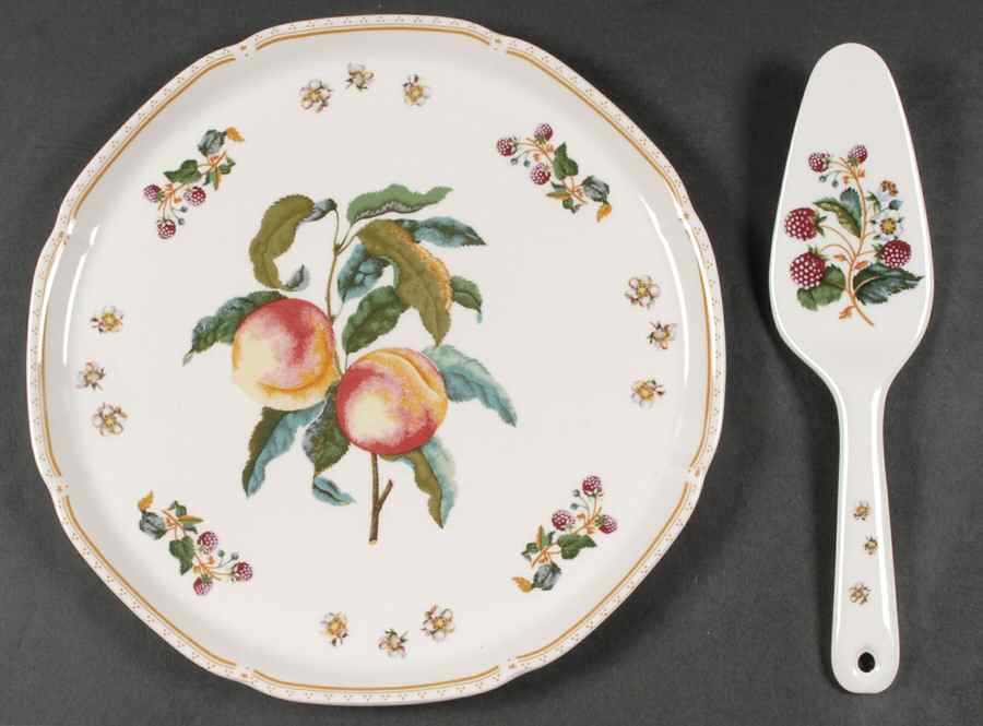 Orchard Cake Plate and Server (Boxed Set) by Nikko-1