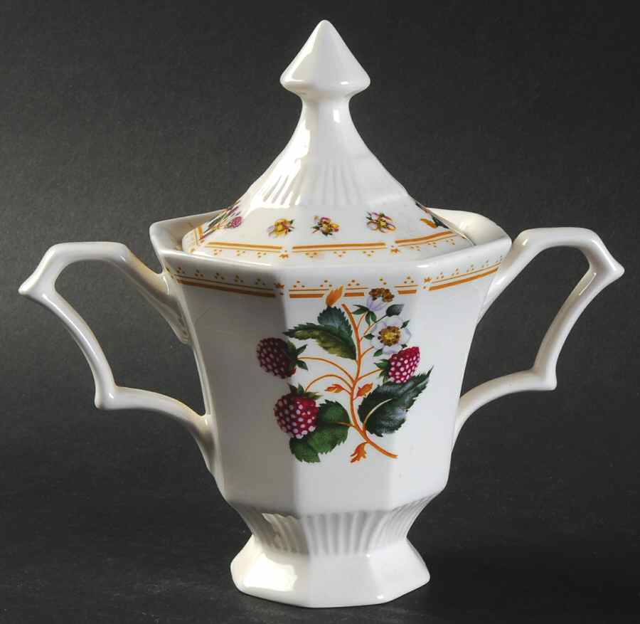 Orchard Sugar Bowl & Lid by Nikko-1