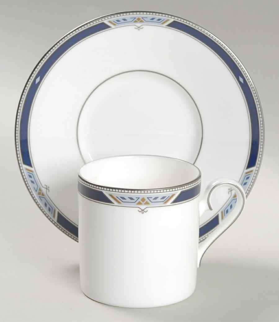 Paramount (Bone) Flat Demitasse Cup & Saucer Set by Nikko-1
