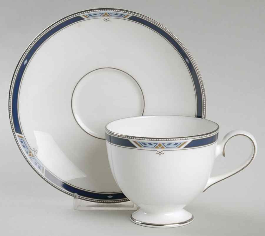 Paramount (Bone) Footed Cup & Saucer Set by Nikko-1