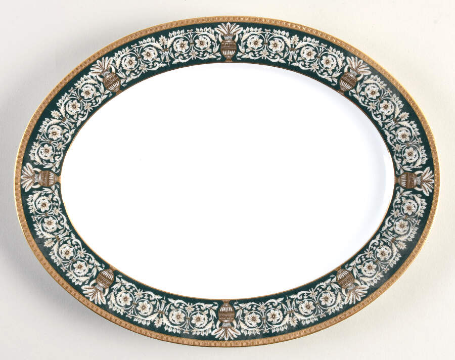 Pavilion 12" Oval Serving Platter by Nikko-1
