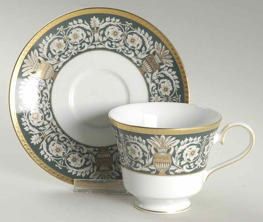 Pavilion Footed Cup & Saucer Set by Nikko-1