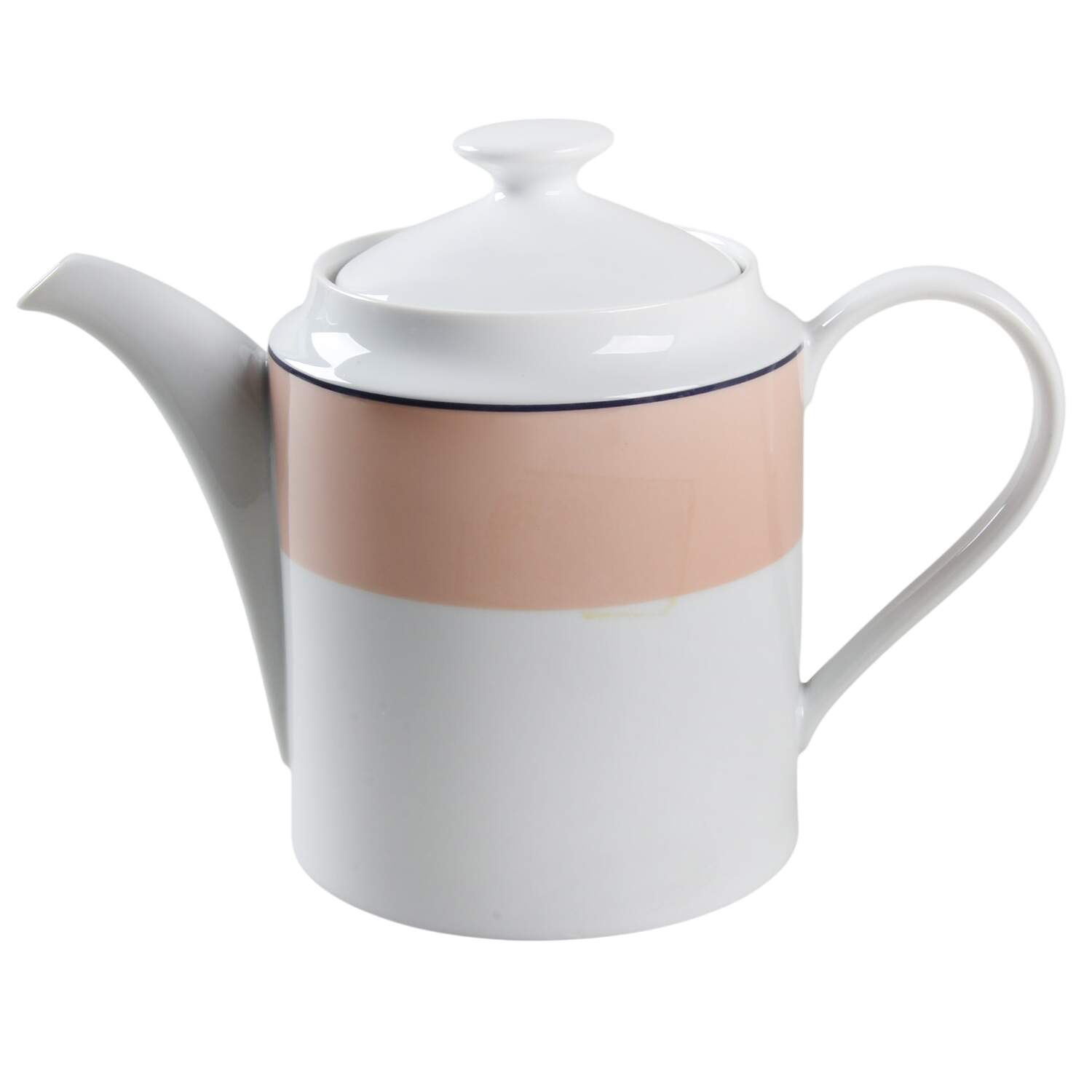 Peach Tea/Coffee Pot & Lid by Nikko-1