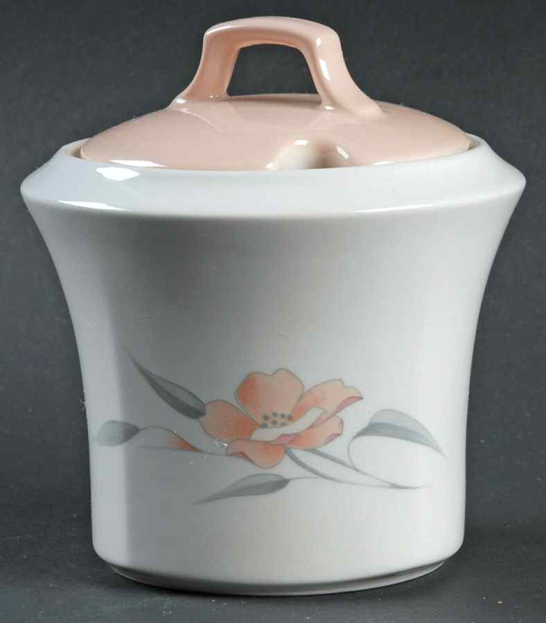 Peachglow Sugar Bowl & Lid by Nikko-1