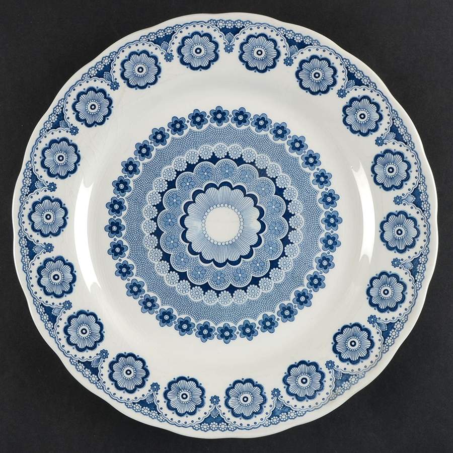 Perfection Blue 12" Chop Plate (Round Platter) by Nikko-1