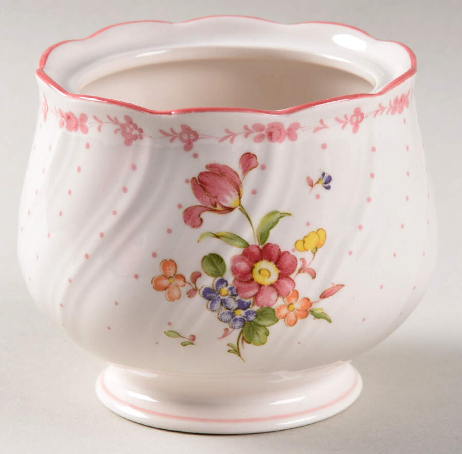 Pink Peony Sugar Bowl No Lid by Nikko-1