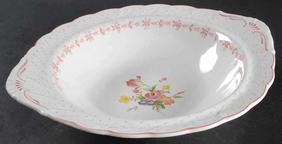 Pink Peony 11" Round Vegetable Bowl by Nikko-1