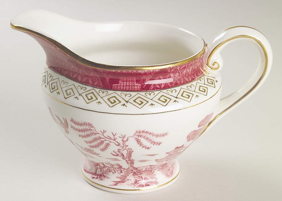 Pink Red Willow Mini Creamer by Nikko-1