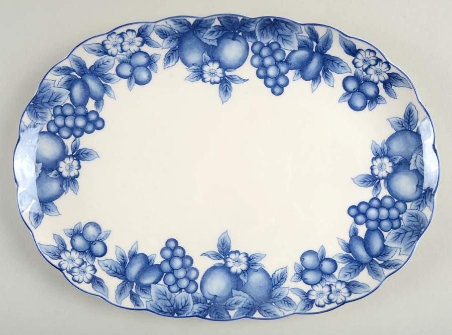 Plantation 13" Oval Serving Platter by Nikko-1