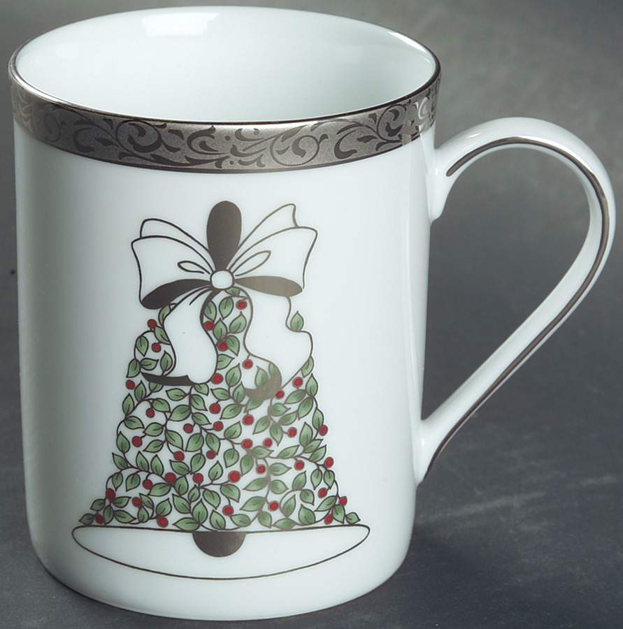 Platinum Filigree Accent Mug by Nikko-1