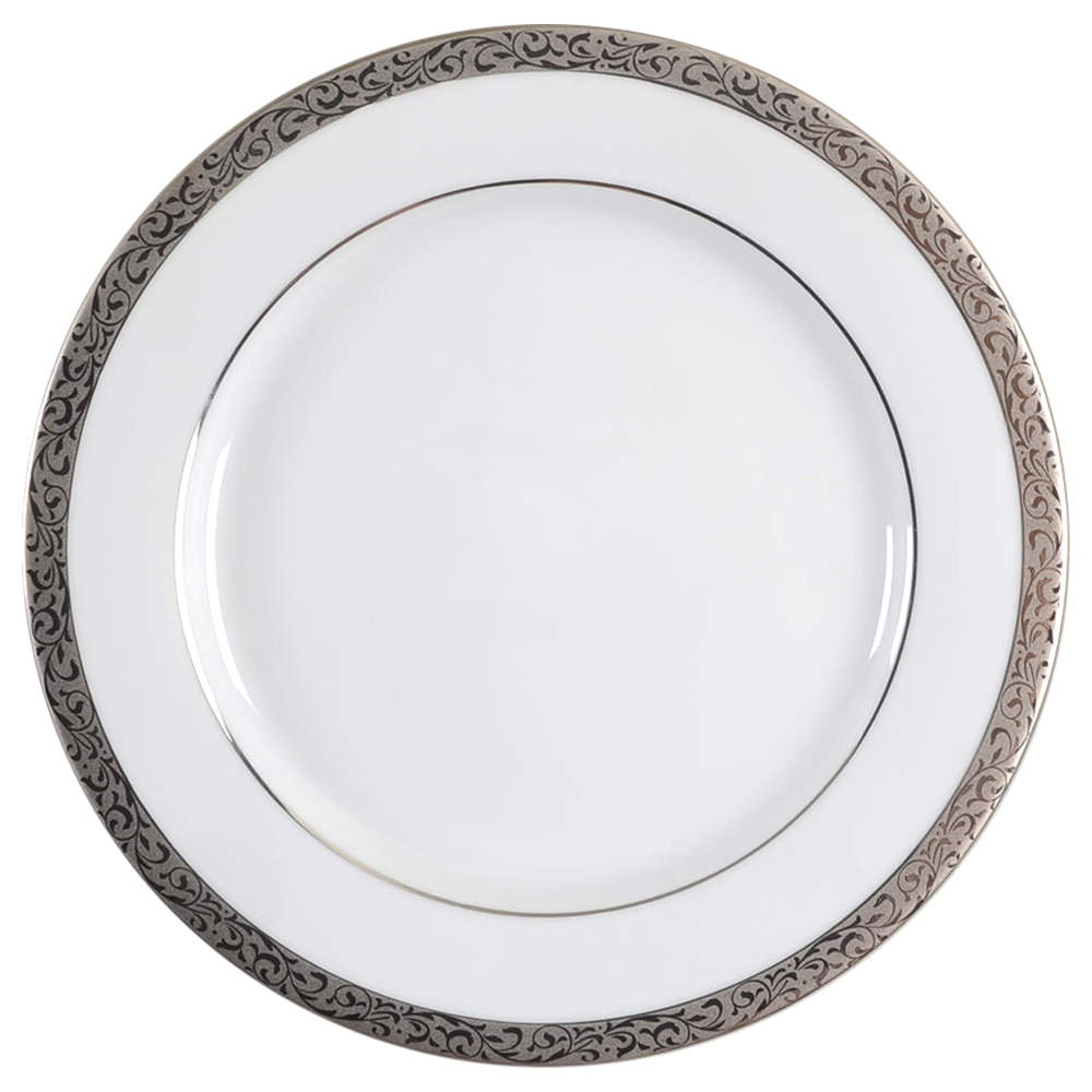 Platinum Filigree Salad/Dessert Plate by Nikko-1