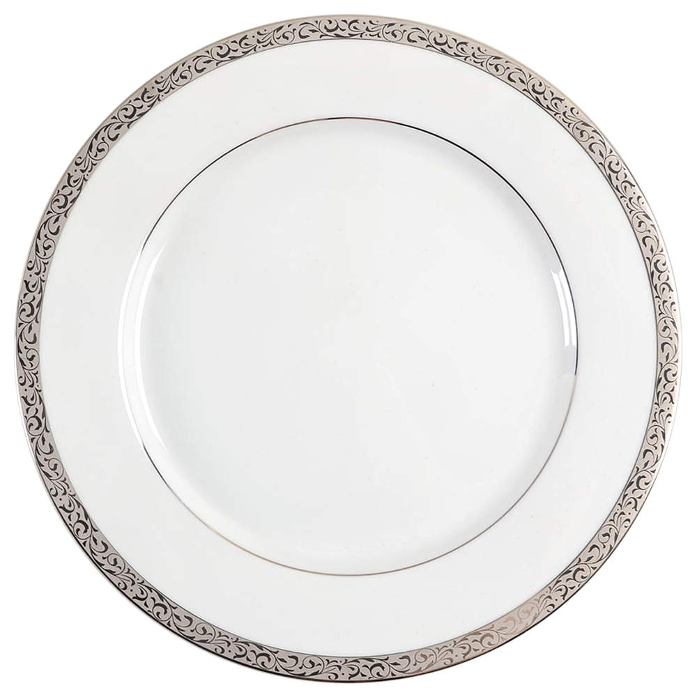 Platinum Filigree Dinner Plate by Nikko-1