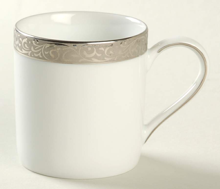 Platinum Filigree Flat Demitasse Cup by Nikko-1