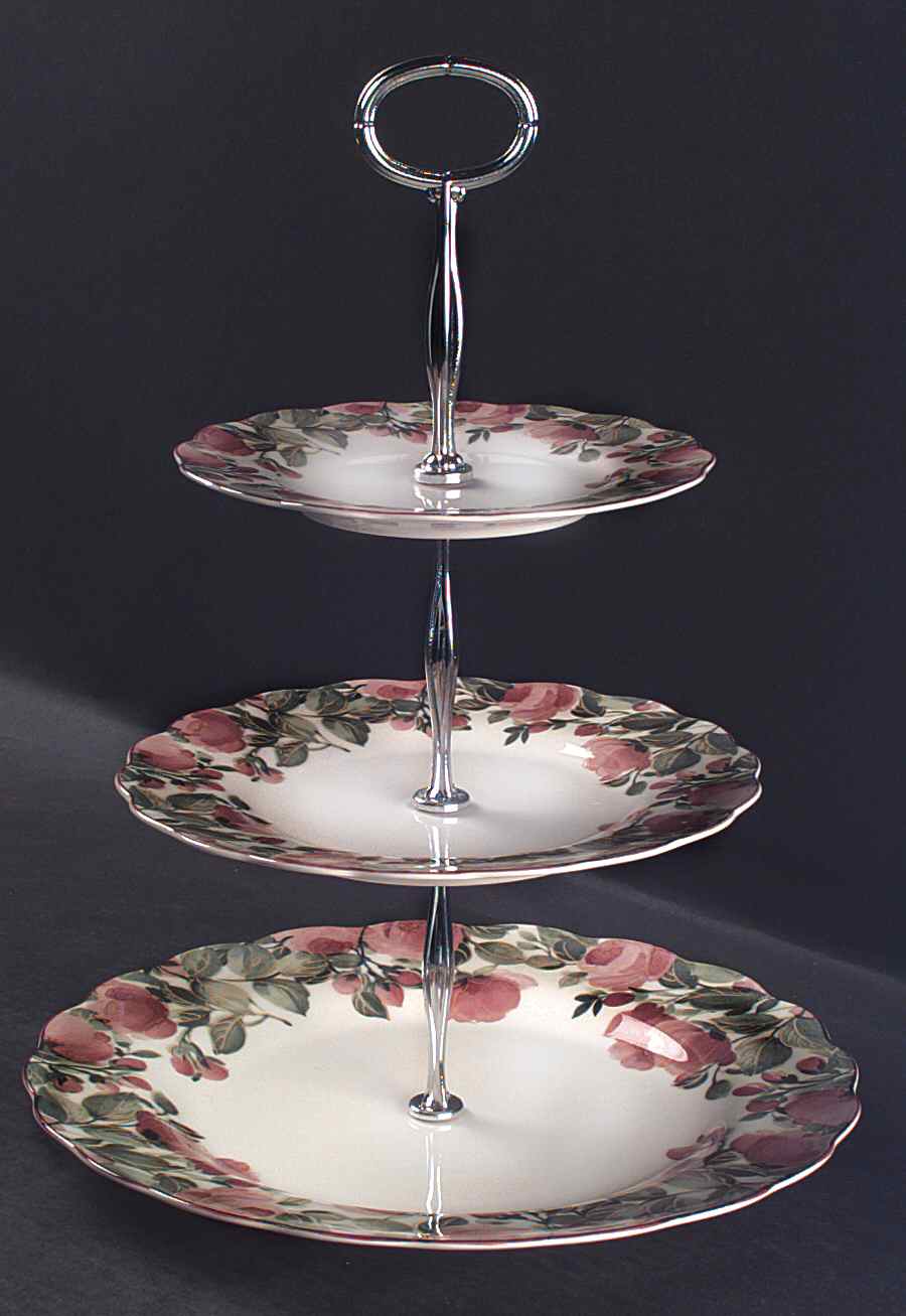 Precious 13 7/8"-14 1/4" 3-Tiered Serving Tray(DP,SP,BB) HC by Nikko-1