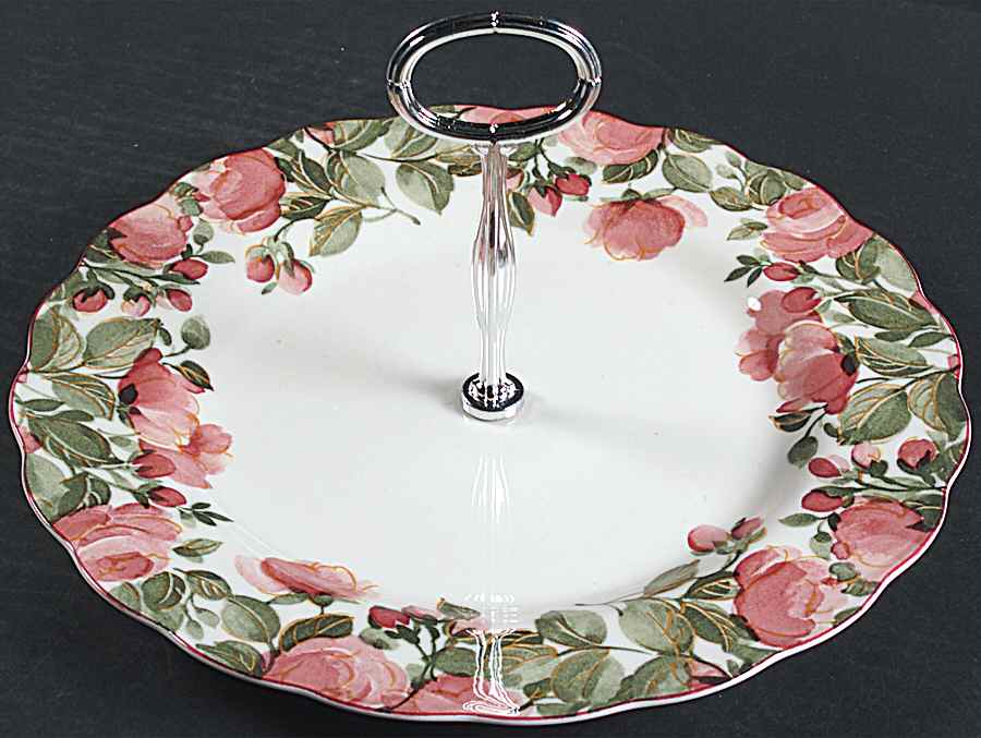 Precious Round Serving Plate with Center Handle (Dp) Hc by Nikko-1