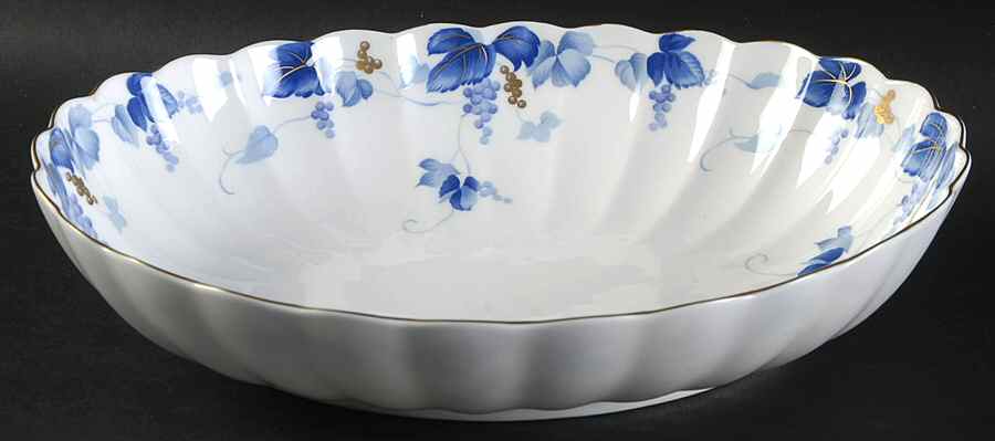 Raceme 9" Oval Vegetable Bowl by Nikko-1
